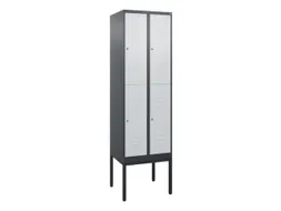 dubbeldekse locker,HxBxD 2120x600x500mm,2x2vak.,vak B 300mm