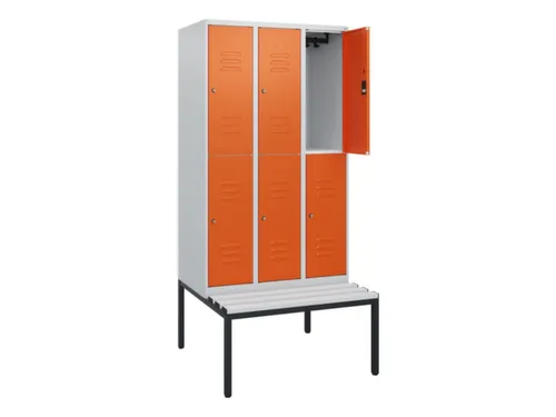 Dubbeldekse dekenkist,HxBxD 1950x900x815mm,3x2vak.,vak B 300mm
