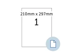 HERMA 8422 Etiketten permanent A4 210x297mm Wit 500 stuks