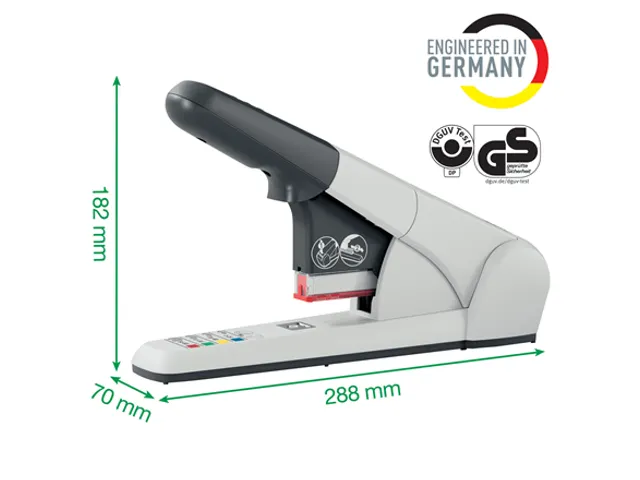 Blokhechter Leitz 5551 Heavy Duty 80vel zilvergrijs