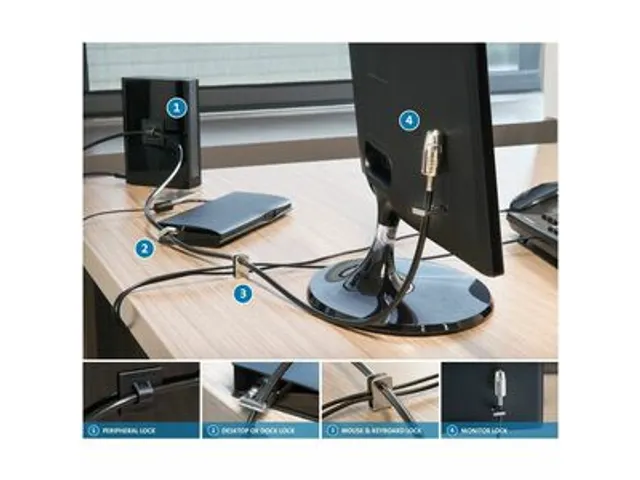 Desktop & Peripherals Locking Kit 2.0 Kabelslot