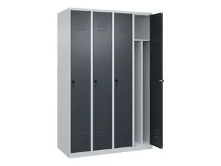 locker voor scheiding van kleding,HxBxD 1850x1200x500mm,4vak - 2
