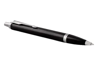 Balpen Parker IM Black Lacquer CT Medium Blauwe inkt - 6