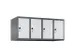 opzetkast,v. locker,4vak.,vak B 300mm,HxBxD 500x1200x500mm