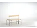 banc double,HxLxP 770x1015x725mm,barrettes en bois