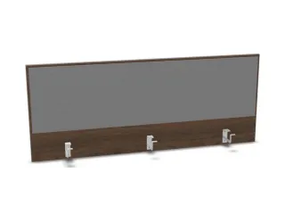 opzetpaneel bureau aanbouw achter NV bruin hickory BN8078-grijs 1400mm - 1
