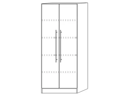 kantoorkast,HxBxD 2004x800x420mm,5xhouten vloer,5ordnerhoogte