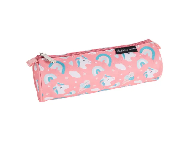 Trousse ronde Polyester imprimé Dream - 22,5x7,5cm - Visuels assortis