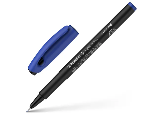 Fineliner Schneider Topliner 967 Blauw 0.4mm