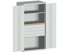 armoire modulaire HxlxP 2000x1050x650mm 1xtablette en acier 4tiroir(s)