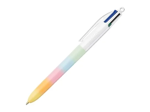 4-Kleuren balpen Bic regenboog medium assorti