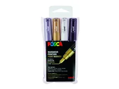 Verfstift Posca PC1MC Extra Fijne punt 0,7-1,0mm 4st assorti