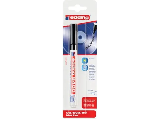 permanent marker voor CD/DVD/BD e-8400 zwart