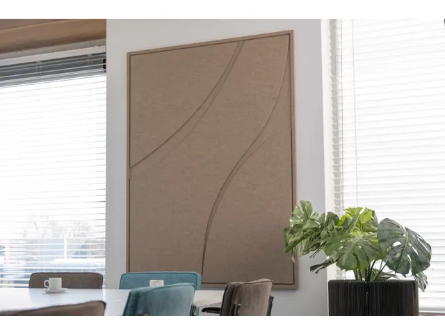 Acoustic Art FLOW XL 160x120cm Bruin Akoestisch kunstwerk Organisch