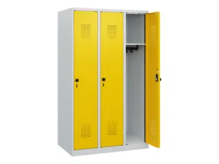 schoollocker,HxBxD 1530x900x500mm,3vak,vak B 300mm,draaigrendel - 1