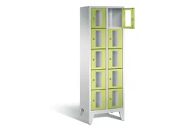 Lockerkast 1850x610x500mm 2x5 vakken Cilinderslot Poten, RDS1108060