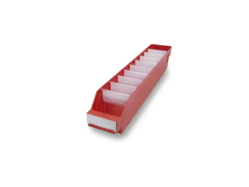 Stellingbakken Pp Hxbxd 95X90X500Mm Rood