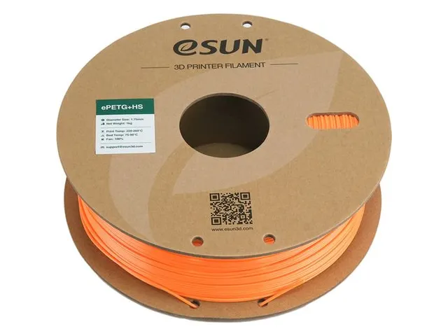 eSUN 3D Printer Filament ePETG+HS 1,75mm Oranje 1kg