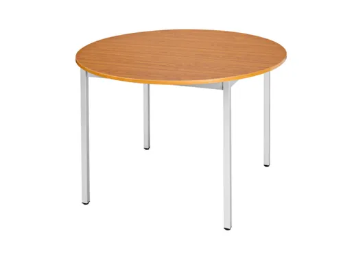 Tafel Rond 110 Cm Frame Aluminium Blad Kersenhout