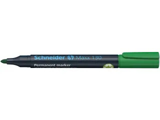 Marker Schneider Maxx 130 permanent ronde punt groen - 4