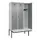 locker met bank,HxBxD 2120x1200x815mm,3vak,vak B 400mm,draaigrendel