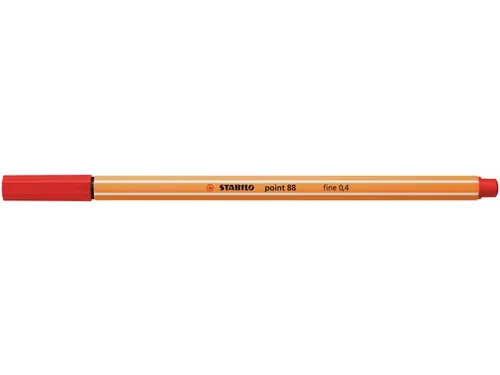 Fineliner STABILO point 88/48 fijn lichtrood