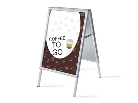 Stoepbord A1 complete set met print "Coffee to Go"