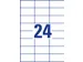 Etiquette Avery Zweckform 3474 70x37mm blanc 2400 pièces