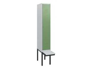 locker met bank,HxBxD 1950x300x815mm,1vak,vak B 300mm,cil.-slot - 1