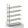 magazijnstelling,aanbouwveld,HxBxD 1850x1252x304mm,vaklast 80kg