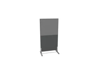 scheidingswand,HxB 1545x800mm,MS-donkergrijs,BN8078-grijs - 1