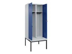 locker met bank,voor scheiding van kleding,HxBxD 2120x800x815mm,2vak