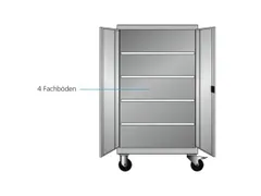 Mobiele kast openslaande deuren 1813x1005x691mm duifblauw lichtblauw