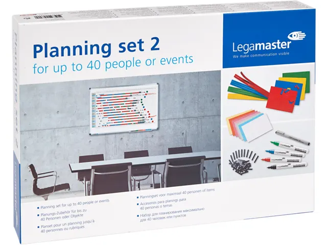 Planningset Legamaster voor max 40 personen/evenementen