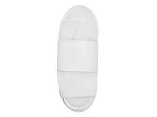 Hotelslipper met open neus Wit 100 paar met papieren wikkel - 3