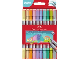 Viltstift Faber-Castell Duo 10 stuks pastel