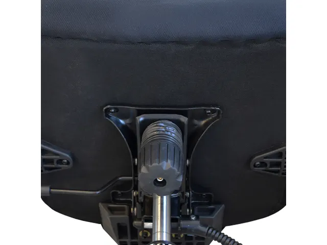 Bureaustoel Ergo met hoofdsteun Stof Zwart Netrug