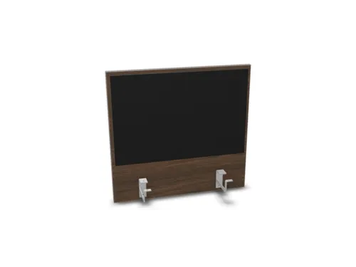 opzetpaneel,v. bureau,aanbouw achter,NV bruin hickory,BN8033-zwart