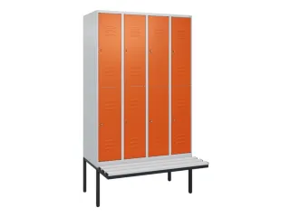 Dubbeldekse dekenkist,HxBxD 2120x1200x815mm,4x2vak.,vak B 300mm - 1