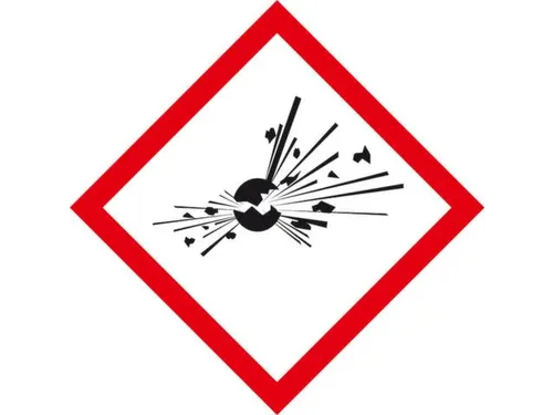 Gevarensymbool Explosiegevaarlijk Lxb 20X20Mm Vel