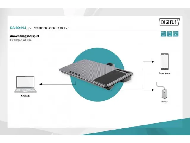 Tablette/Poste de travail ordinateur portable 17 inch Emplacement tél