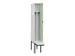 locker met bank,voor scheiding van kleding,HxBxD 2120x300x815mm,1vak