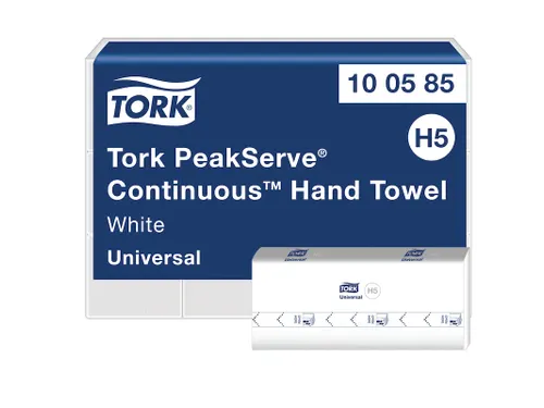 Tork 100585 PeakServe Continu Handdoek Universal H5 1-laags 410 vel