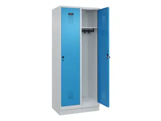 locker,HxBxD 1950x800x500mm,2vak,vak B 400mm,draaigrendel,sokkel - 2
