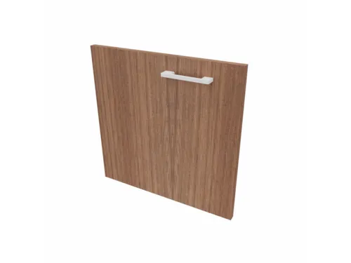 Vleugeldeur V. Scheidingswand Aanslag Links 450x430mm 1OH noten
