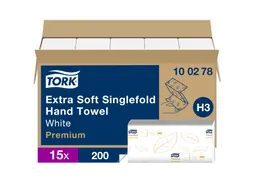Tork 100278 Handdoek Premium H3 Z-vouw Extra Soft 2-laags 3000 stuks