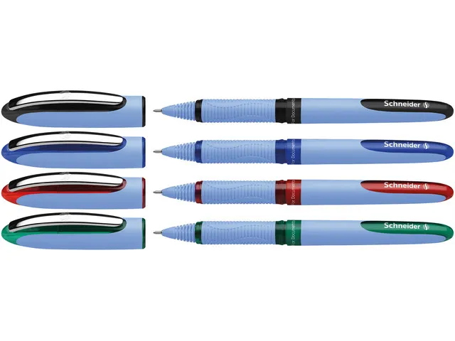 Rollerball Schneider One Hybrid N 0.5mm Etui 4 Stuks Assorti