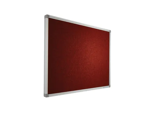 Prikbord 120x240cm Oranjerood Accent Softline Profiel 16mm