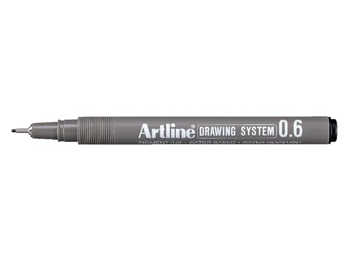 Fineliner Artline technisch 0.6mm zwart