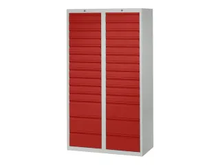 ladekast,HxBxD 1800x1000x500mm,28lade(n),RAL7035,front RAL3000 - 2